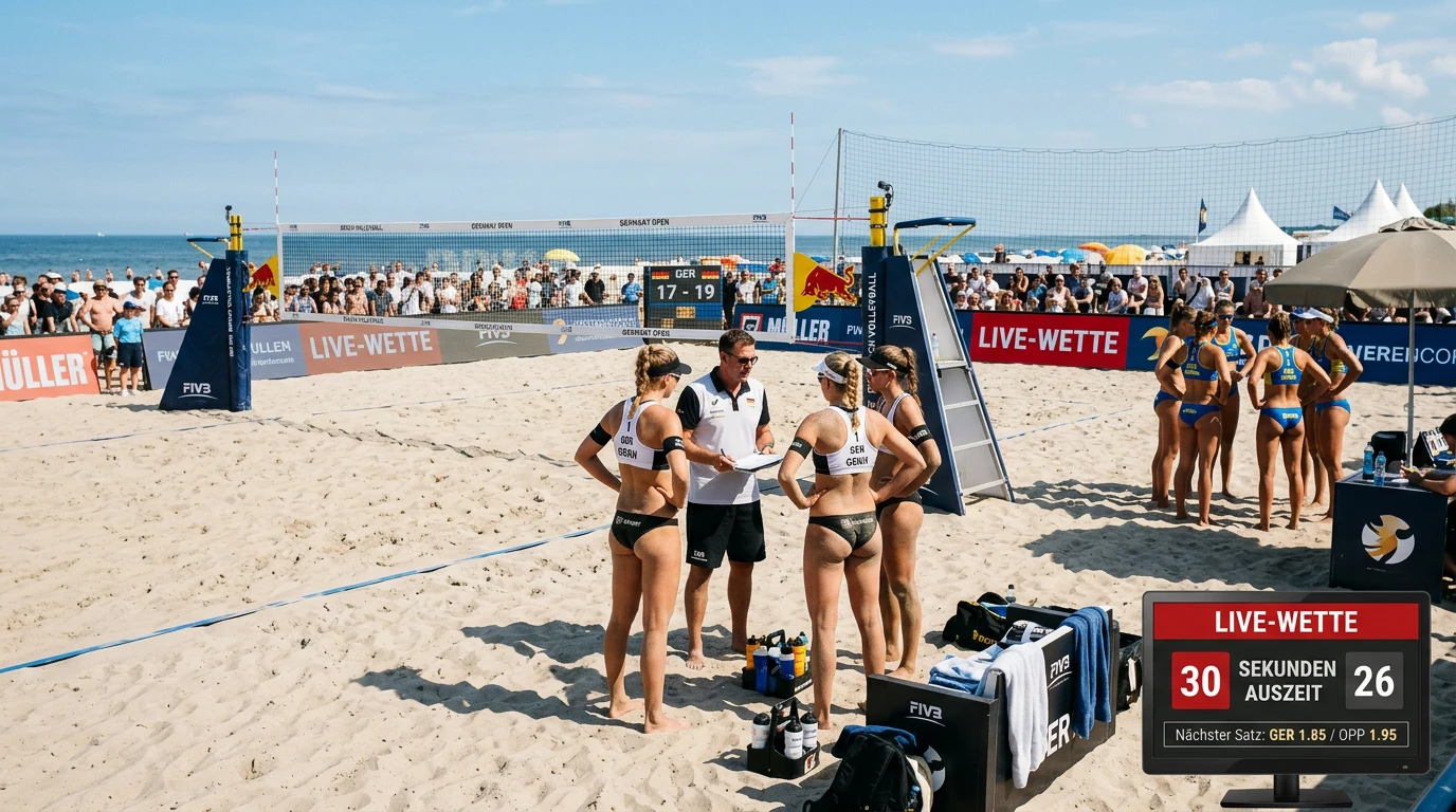 Beachvolleyball Live-Wetten Timing — optimaler Einstiegspunkt bei technischer Auszeit für In-Play-Wetten