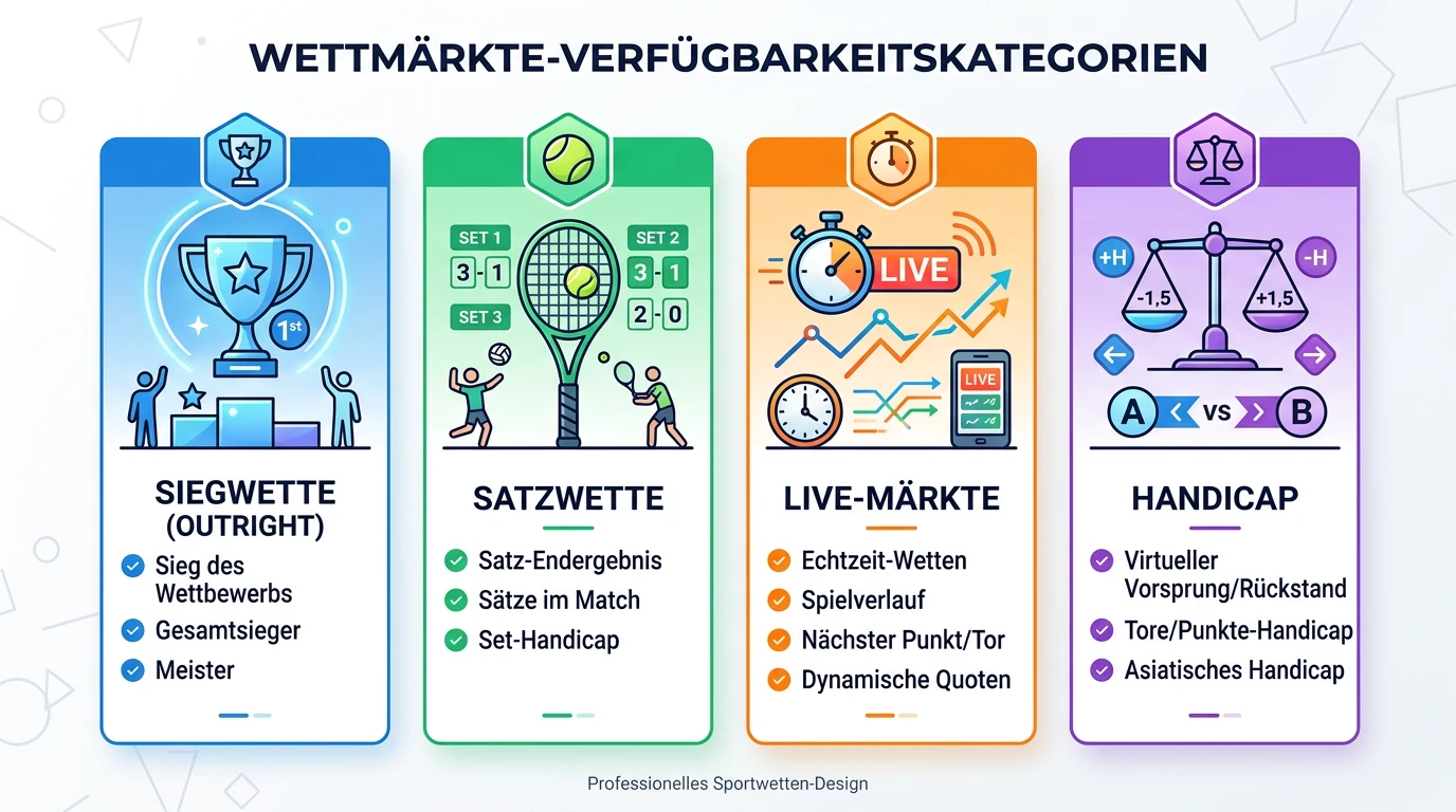 Markt-Verfügbarkeit beim Vienna Major Beachvolleyball — Siegwette, Satzwette und Live-Märkte erklärt