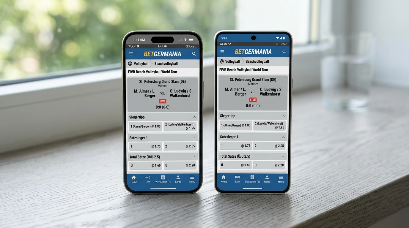 iOS vs Android Sportwetten App Vergleich Deutschland - Unterschiede für Beachvolleyball-Wetter