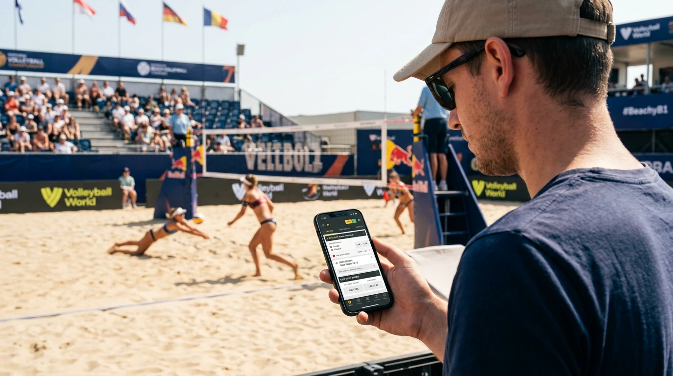Mobile Sportwetten Beachvolleyball - Live-Wetten per App bei Beach-Volleyball-Turnieren 2026