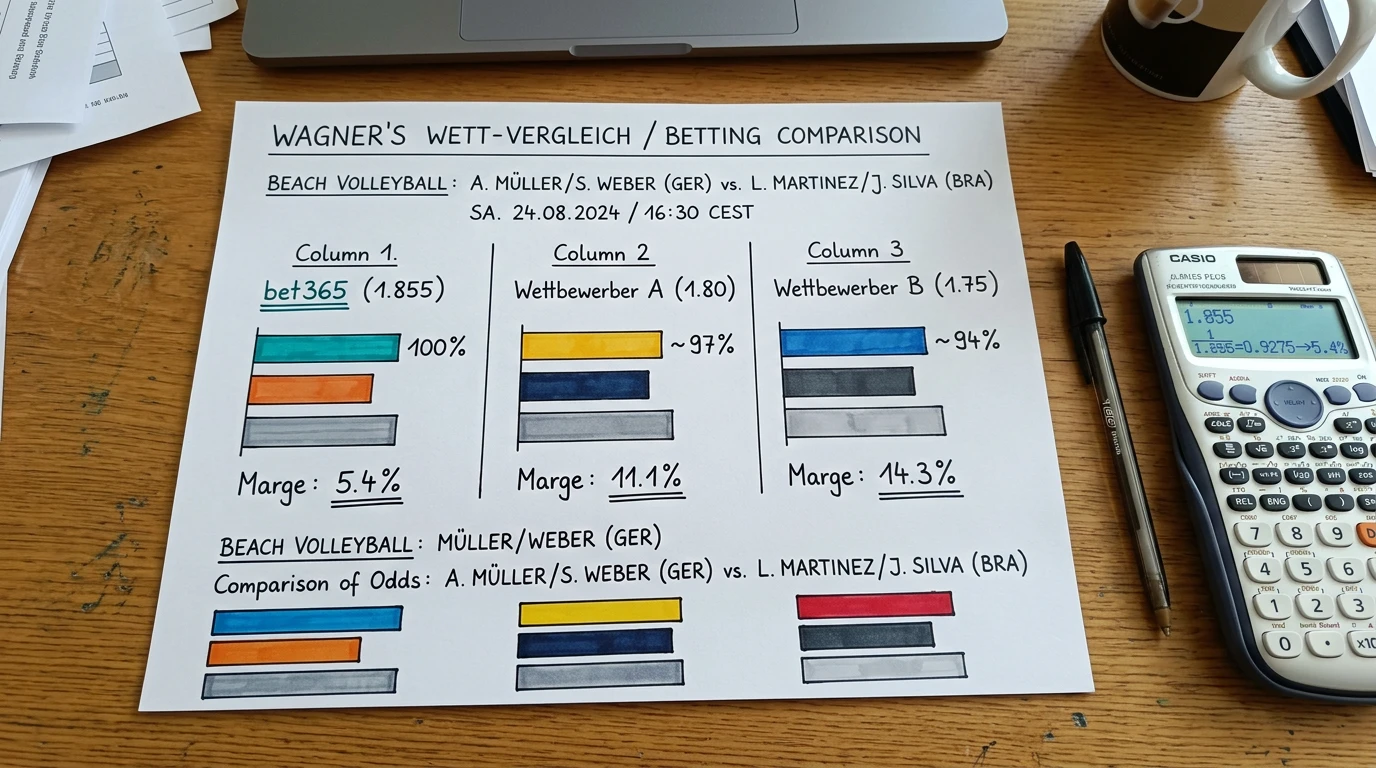 Beachvolleyball Wettquoten Vergleich zwischen deutschen Anbietern algorithmische Quotensetzung Nebensportart