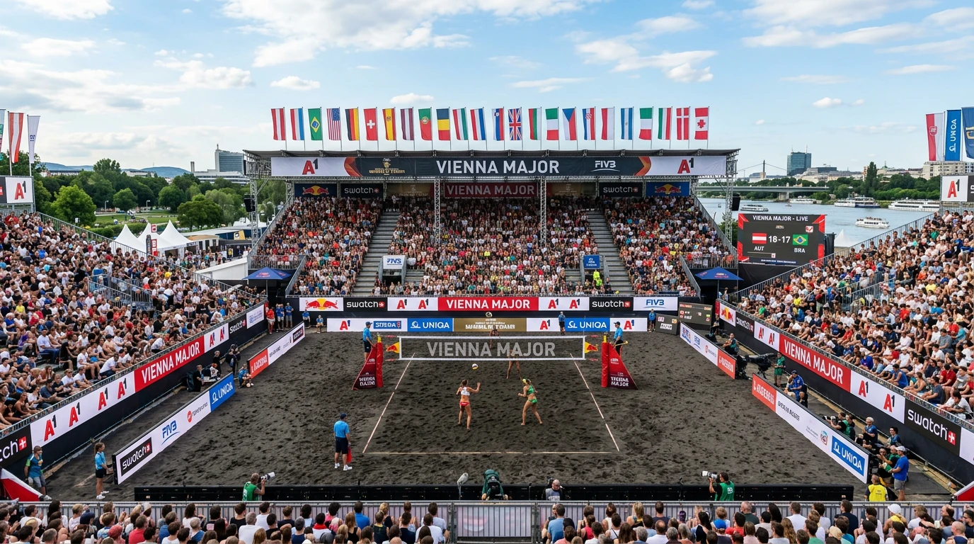 BildBet Turnierabdeckung für Beachvolleyball: FIVB-WM, Beach Major Series Hamburg, Vienna und Gstaad