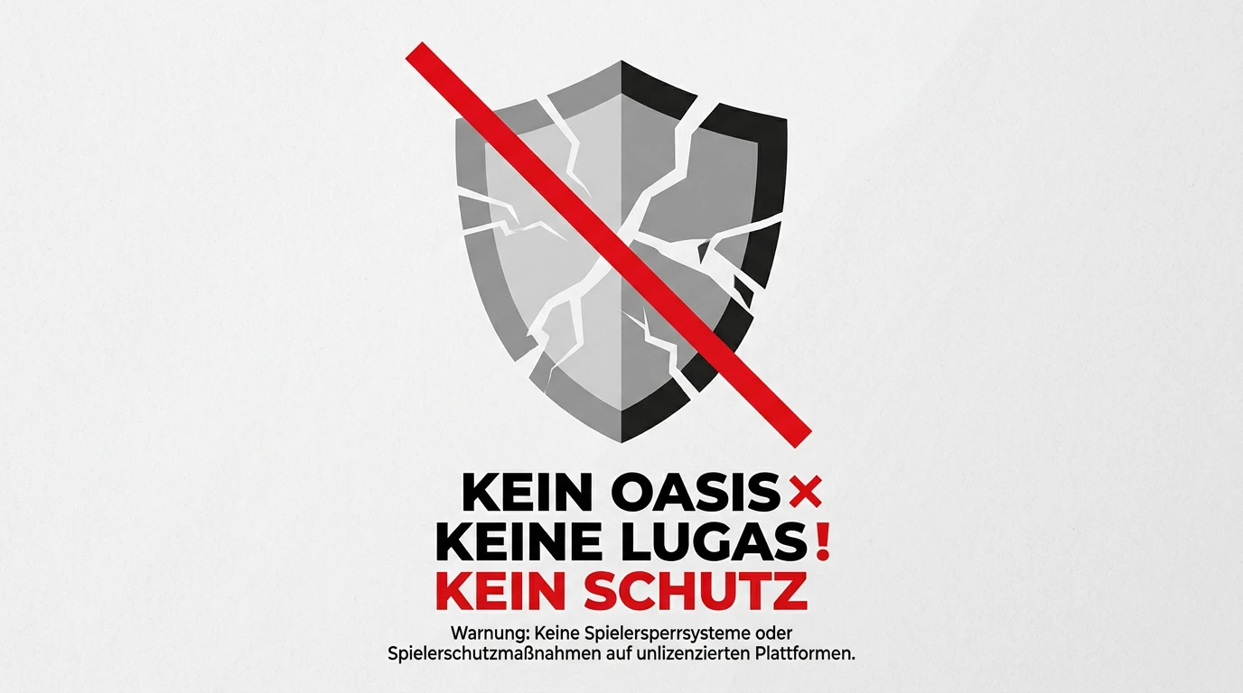 Fehlender Spielerschutz bei illegalen Sportwettenanbietern - kein OASIS kein LUGAS kein Schutz